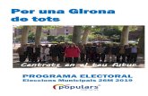Per una Girona de tots - Partit Popular de Girona€¦ · Incentivarem, mitjançant noves línies de subvenció, tant als nous comerços §« ¢¢ ¨ ¥¨ ¢ ¤ ¢«© ó ’ ¦ª