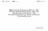 MANUAL DE PROCEDIMIENTOS SUBSECRETARIAveracruz.gob.mx/wp-content/uploads/sites/15/2013/08/manual... · Manual Específico de Procedimientos de la Subsecretaria de Promoción y Servicios