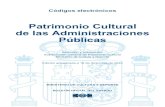 Patrimonio Cultural de las Administraciones Públicasboe.es/legislacion/codigos/abrir_pdf.php?fich=175_Patrimonio_Cultur… · PATRIMONIO CULTURAL DE LAS ADMINISTRACIONES PÚBLICAS
