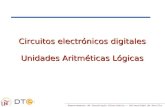 Circuitos electrónicos digitales Unidades Aritméticas Lógicas · Departamento de Tecnología Electrónica – Universidad de Sevilla Circuitos electrónicos digitales Unidades