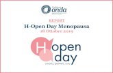 REPORT H-Open Day Menopausa - Bollini Rosa · IL TEMA DEL H-OPEN DAY Onda, l’Osservatorionazionale sulla salute della donna e di genere, in occasione della Giornata Mondiale della