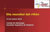 13 de marzo 2015 Comité de Nefrología Sociedad Argentina ......Día mundial del riñón 13 de marzo 2015 Comité de Nefrología Sociedad Argentina de Pediatría