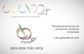 4 de septiembre de 2020 de Granada servicios de orientación ......2020/09/01  · de Granada 4 de septiembre de 2020 Orden del día-Bienvenida y presentación del ETPOEP.-Coordinación