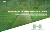 MATERIAL HANDLING SYSTEMS - Interempresas€¦ · material handling systems ingenierÍa, fabricaciÓn e instalaciÓn de sistemas de manutenciÓn y automatizaciÓn de procesos industriales