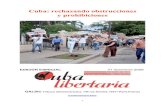 Cuba: rechazando obstrucciones y prohibiciones · 1 Cuba: rechazando obstrucciones y prohibiciones EDICIÓN ESPECIAL 31 diciembre 2009 GALSIC Tribuna latinoamericana. 145 rue Amelot,