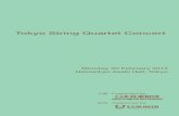 Tokyo String Quartet Concert - 日本音楽財団2012/02/20  · String Quartet No. 12 in C minor, D. 703 “Quartettsatz” (1820) I. Allegro アントニン・ドヴォルジャーク