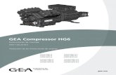GEA Compressor HG6...El compresor frigorífico de GEA mencionado en la portada está previsto para el montaje en una máquina (dentro de la UE conforme a las directivas de la UE 2006/42CE