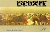 ecuador DEBATE - repositorio.flacsoandes.edu.ec · La Revista Ecuador Debate es una publicación del Centro Andino de Acción Popular -CAAP-, bajo cuya responsabilidad se edita. Junta