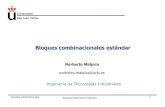 Bloques combinacionales estándar - Academia Cartagena99 · 2015. 6. 13. · Circuitos combinacionales Sistemas Electrónicos Digitales 6 El codificador identifica qué entrada de