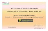 Taller: “GESTOR ENERGETICO” Módulo 3: “Mejoramiento del … · 2019. 10. 10. · 1 Santiago, Abril 2018 Ier Acuerdo de Producción Limpia Asociación de Industriales de La