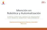 Mención en Robótica y Automatización · Prácticas de laboratorio: Robots manipuladores Robots móviles. Sistemas de Percepción Mención en Robótica y Automatización. GIERM