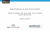 REPÚBLICA DE PANAMÁ SEGUNDO PLAN DE ACCIÓN NACIONAL · El segundo Plan de Acción de la República de Panamá 2015-2017, es el resultado de un proceso abierto y participativo entre