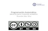 Programación Automática - UC3Mocw.uc3m.es/ingenieria-informatica/programacion-automatica-2013/… · Programación Genética John R. Koza Non-Linear Genetic Algorithms for Solving