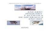 Anuario pesquero acuicola de Nic. 2002 PESQUER… · En el año 2002 los volúmenes registrados de la actividad pesquera y acuícola totalizaron 34,072 miles de libras, con un incremento