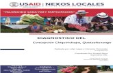 DIAGNOSTICO DEL - Nexos Locales · 2016. 4. 6. · DIAGNOSTICO DEL Concepción Chiquirichapa, Quetzaltenango Realizado por: Lilian López y Clemente Hernández Consultores Coordinado
