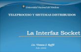 New La Interfaz Socket · 2020. 6. 10. · La Interfaz Socket 3 Introducción - Origen de la INTERFAZ SOCKET Las llamadas al sistema de E/S en UNIX se basan en el proceso de open-read-write-close