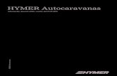 HYMER Autocaravanas...gran capacidad de almacenamiento 7,50 2,35 2,90 4 – 5 Serie de modelos Breve perﬁl Chasis Peso superior a 3.500 kg Peso inferior a 3.500 kg Longitud (en metros)