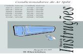 Condicionadores de Ar Split SI07F / SE07F SI18F / SE18F ...€¦ · • Para operar o Condicionador de Ar, aponte o controle remo-to para o receptor de sinal da unidade interna. O