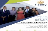BOLETÍN DEL GOBERNADOR - Rotary4281€¦ · representados por quien será galardonada por su servicio a la humanidad, Felicitaciones Charlie Ruth, sigamos siendo la inspiración!