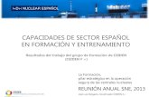 CAPACIDADES DE SECTOR ESPAÑOL EN FORMACIÓN Y …ceiden.com/wp-content/uploads/2013/05/CEIDEN-GENERAL-2013.pdf · I+D+i NUCLEAR ESPAÑOL CEIDEN Plataforma Tecnológica de Energía