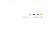 Vanti S.A. ESP Informe Anual 2019...Vanti S.A. ESP Informe Anual 2019 Estados Financieros Consolidados A los señores Accionistas de Vanti S.A. ESP 19 de febrero de 2020 De acuerdo