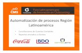 Presentación CocaCola BDO Concilia Outsourcing · 2018. 7. 16. · par@das pendientes en la región representan- un- punto- de- control- muy- importante,-tanto-por-la cricidad+dela+materia+querevisan+(el+cash)