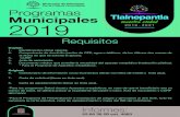 Programas Municipales 2019 - Tlalnepantla de Baztlalnepantla.gob.mx/files/slides/397.pdf · Programas Municipales 2019 Copias: 1. Identificación oficial vigente. 2. Comprobante de
