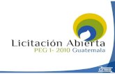 Licitacion Abierta PEG 1-2010 Ver 2 Abierta PEG 1... · • Incentivar la participación de las diferentes tecnologías de generación en las licitaciones para el suministro de la