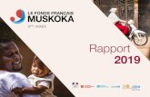 Rapport 2019 - Fonds Francais Muskoka · 2020. 4. 14. · Rapport 219 Le Fonds Franais Muskoka 7 L’opérationnalisation effectivede l’assurance maladie nationale dénommée Couverture