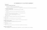 CODIGO SANITARIO - Alcantarillados Chilealcantarilladoschile.com/pdf/Codigo_Sanitario.pdf · 2019. 5. 15. · CODIGO SANITARIO Indice TITULO PRELIMINAR ... De la Profilaxis Sanitaria