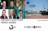 ENCUESTA ELECTORAL BENITO JUÁREZ · 2020. 5. 22. · Primarias de Muestreo (UPM), con probabilidad proporcional al tamaño, según la lista nominal de electores emitida por el INE.