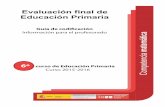 Evaluación final de Educación Primaria97e01e07...6º curso de Educación PrimariaCurso 2015-2016 Evaluación final de Educación Primaria Competencia matemática Guía de codi˜cación
