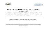 Ministerio de Educación | Gobierno de El Salvador ......OBSERVATORIO MINED 2017 SOBRE LOS CENTROS EDUCATIVOS PÚBLICOS Y PRIVADOS SUBVENCIONADO DEL DEPARTAMENTO DE LA LIBERTAD (05)