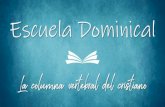 Escuela Dominical · Escuela Dominical 2 parte. EL TALENTO DIVINO ... con los intereses. 28Quitadle, pues, el talento, y dadlo al que tiene diez talentos. EL TALENTO DIVINO ... y