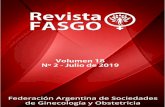 Editorial - FASGO · 2019. 10. 16. · Editorial Estimados colegas Como ustedes ya saben, la Federación Argentina de Sociedades de Ginecología y Obstetricia (FASGO) es una entidad