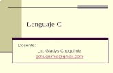 Lenguaje Cvirtual.usalesiana.edu.bo/web/practica/archiv/CII_2008.pdf · Ejecutando el Lenguaje C Si es otra versión como Borland C, igual se busca su archivo ejecutable ... Gladys