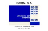 IBCON, S.A. · 2019. 12. 13. · * Morales Bazán, Ing. José Luis, Director General joseluismoralesb@hotmail.com 555352.2805 02009 Barrio San Simón (Alcaldía Azcapotzalco) 493