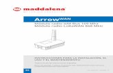 ArrowWAN · 2016. 12. 21. · 6 1.5 Estructura 3 5 1 2 4 1 Antena 2 NFC 3 Conductor cuadripolar 4 Batería 5 Tapa protectora 1.6 Identificación El módulo ArrowWAN, identificable