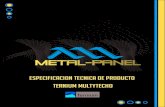 especificacion tecnica de producto ternium multytecho · Norma Mexicana NMX-F-605-NORMEX-2000 “Manejo Higiénico en el servicio de alimentos preparados para la obtención del Distintivo