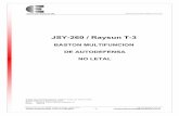 JSY-260 / Raysun T-3 · 2016. 2. 12. · Manual Tonfa Version Español V.03.1.doc Galicia 361 (C1414EBE) Buenos Aires – Argentina Ventas institucionales (+54-11) 5105-8821 - 1 -