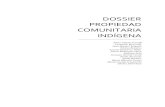 Dossier de Propiedad Comunitaria Indígena · 2020. 10. 7. · Mapuzungun para principiantes. Serie. Sociedad/Salud *VVAA. Salud Comunitaria. ... Este libro, constituye un ... críticas