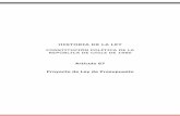 CONSTITUCIÓN POLÍTICA DE LA REPÚBLICA DE CHILE ......Historia de la Constitución Política, ART. 67 Página 5 de 24 ANTECEDENTES CONSTITUYENTE 1. Actas Oficiales de la Comisión