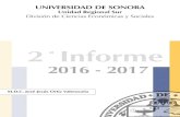 División de Ciencias Económicas y Sociales · 2019. 8. 13. · División de Ciencias Económicas y Sociales Unidad Regional Sur 2 2º Informe Anual 2016 -2017 M.D.C. José Jesús