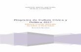 Programa de Cultura Cívica y Política 2017€¦ · INSTITUTO ESTATAL ELECTORAL DE BAJA CALIFORNIA Informe del Programa de Cultura Cívica y Política IV Trimestre 2017 2 Í N D