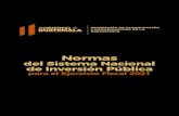 Normas del Sistema Nacional de Inversión Públicasinip/documentos/...2 352.12 S45420 Guatemala. Secretaría de Planicación y Programación de la Presidencia. Subsecretaría de Inversión