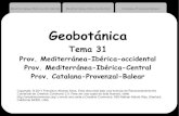 Geobotánica - UM · 16 Mediterránea-Ibérica-Occidental Mediterránea-Ibérica-Central Catalana-Provenzal-Balear Subprovincia Luso-Extremadurense Parte cuencas de Tajo y Guadiana,