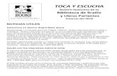 Biblioteca de Braille y Libros Parlantesdbs.fldoe.org/Library/Newsletter-Spanish/2018-winter-spn.pdf · 2018. 6. 15. · Calendarios en braille 2018 gratis Calendarios compactos,