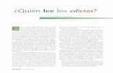 ¿Quién lee los edictos - Revista CienciaEs director de la revista Escribano, de la Asociación Nacional del Notariado Mexicano y profesor del doctorado en derecho en la Universidad