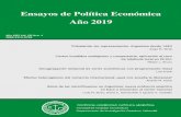 Ensayos de Política Económica Año 2019€¦ · Ensayos de Política Económica - Año XIII Vol. III Nro. 1 (2019) Objetivos y cobertura temática Ensayos de Política Económica