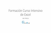 Formación Excel Online · 2017. 10. 12. · Sesión 1 –En vivo 16 Octubre 2017 •Conceptos preliminares. o Estructura de la hoja de Excel. o Nombrar celdas, rangos, alinear datos